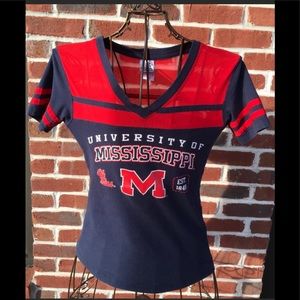EUC OLE MISS UNIVERSITY OF MISSISSIPPI FITTED TEE